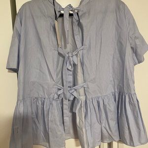 ZARA tie back top never worn